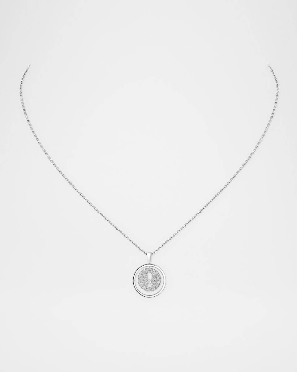 Lucky Move 18k White Gold Diamond Necklace